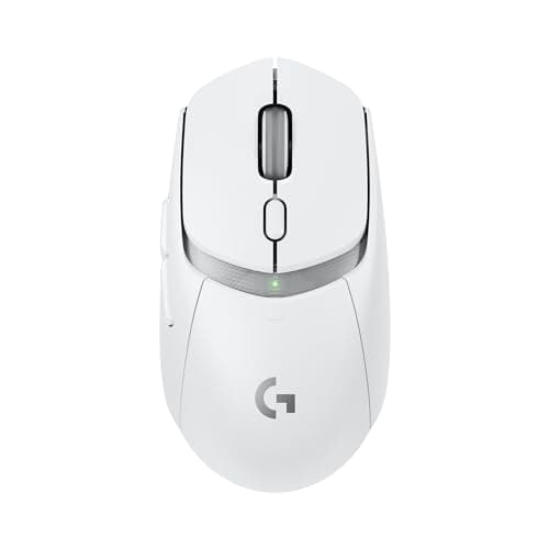 Logitech G309 Lightspeed Wireless Gaming Mouse, Lightweight, LIGHTFORCE Hybrid Switches, Hero 25K Sensor, 300+ Hour Battery Life with AA Battery, 6 Programmable Buttons, PC & Mac - White