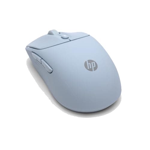 HP 400 Quiet Wireless Mouse, Dual Bluetooth & 2.4GHz, Soft Silicone, Quiet Clicks, Microsoft Wheel, 24-Month Battery, 6000 DPI, Ambidextrous, Eco-Friendly Design, Multi-OS, Blue