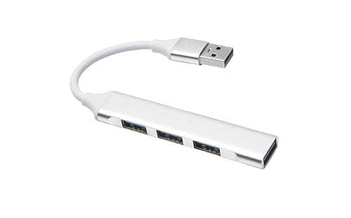 USB Hub 4 Ports, Multiple USB 3.0 Hub, USBA Splitter for Laptop, Extender for A Port Laptop, PC, Desktop and More