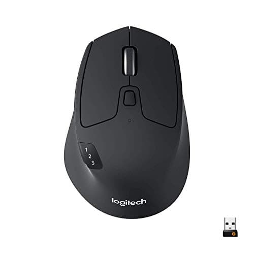 Logitech M720 Triathalon Multi-Device Wireless Mouse, Black