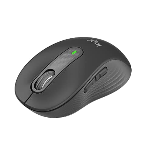 Logitech Signature M650 Wireless Mouse - for Small to Medium Sized Hands, 2-Year Battery, Silent Clicks, Customizable Side Buttons, Bluetooth, Multi-Device Compatibility (Graphite)