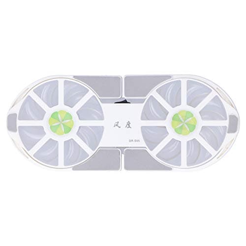 Laptop Cooler Cooling Pad,Portable USB Powered,4Color Laptop Cooling Pad,Foldable Notebook Cooler DualFan,Large Air Volume Radiator Heat Sink,with Blue LED Light(White)