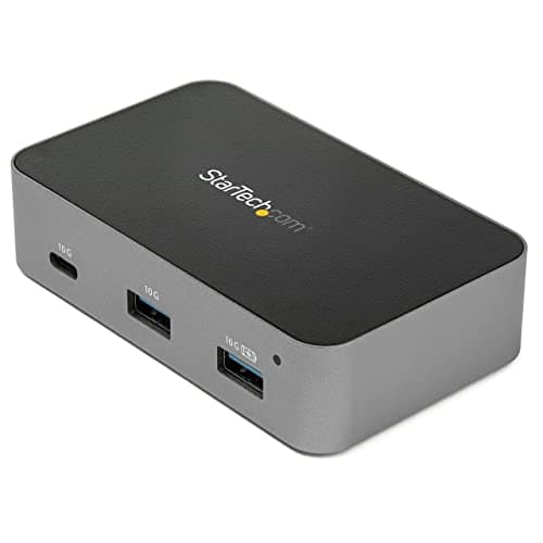 StarTech.com 4-Port USB C Hub - USB 3.2 Gen 2 (10Gbps) - 3x USB-A & 1x USB-C - Powered - Universal Power Adapter Included , TAA (HB31C3A1CS)