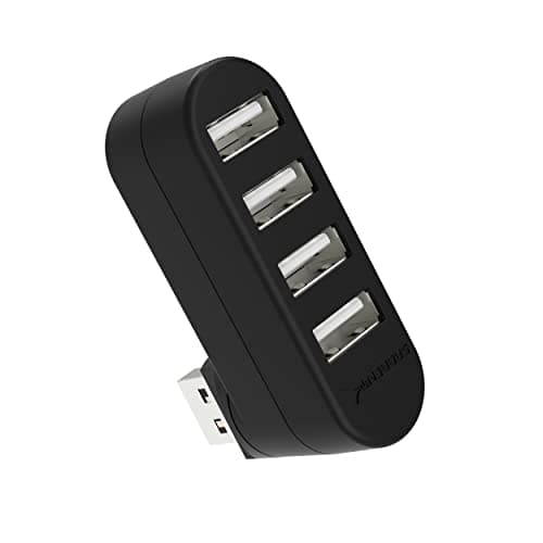 SABRENT 4 Port USB 2.0 Hub [90°/180° Degree Rotatable] (HB-UMN4)