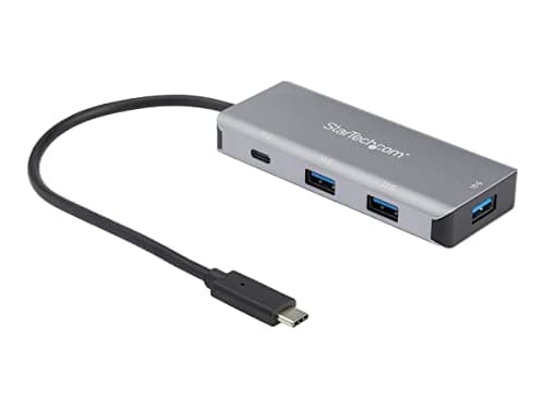 StarTech.com 4 Port USB C Hub w/ 3x USB A & 1x USB C - SuperSpeed 10Gbps USB Type-C 3.2 Gen 2 Hub - USB Bus Powered - Compact USB-C to USB Adapter Hub - Portable/Laptop Hub - Aluminum, TAA