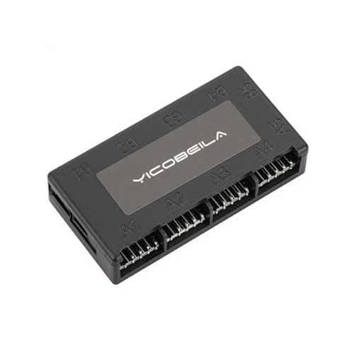 Internal 4-Port USB 2.0 Hub, USB 2.0 Header Splitter - 1 to 4 Ports - Magnetic Installation - Compatible with Most Motherboards, Plug-and-Play Expansion for LCD Screen/LED Controllers/Front Panels