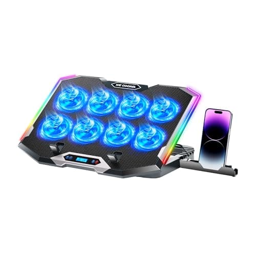 ICE COOREL K10 RGB 8-Fan Gaming Laptop Cooling Pad