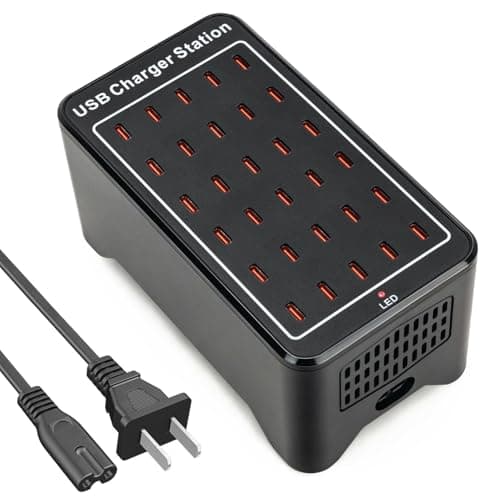 USB C Charger Station 150W, 30 Port USB Charger Block USB Charging Hub, Multiport USB C Charger Desktop Charger Compatible with iPhone 16/15/14/13/12/11, iPad, Tablets, Samsung GalaxyS23 S22,Phone