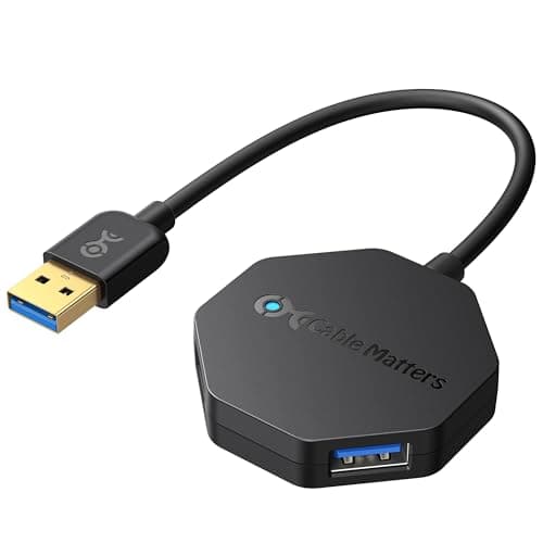 Cable Matters Ultra Mini 4 Port USB Hub (USB 3.0 Hub, USB3 Dock)