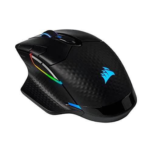 Corsair Dark CORE RGB PRO SE Wireless FPS/MOBA Gaming Mouse with Qi Charging – 18,000 DPI – 8 Programmable Buttons – Sub-1ms Wireless – iCUE Compatible – PC, Mac, PS5, PS4, Xbox – Black