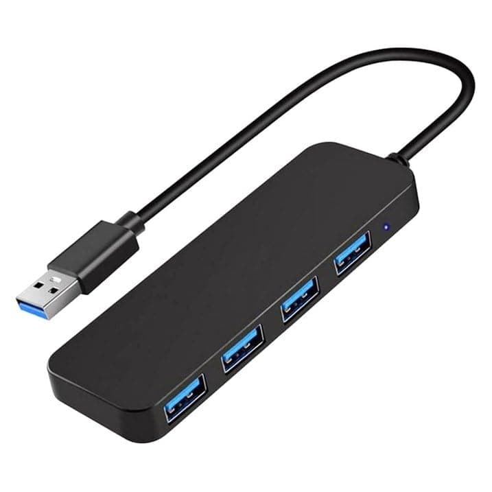 USB Hub,USB Splitter,USB 4-Port Extender Multiport USB Adapter,USB 3.0 Hub,4-Port USB Hub USB Splitter USB Expander for Laptop, Xbox, Flash Drive, HDD, Console, Printer, Camera,Keyborad, Mouse