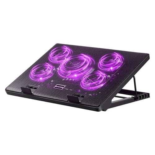 Kootek 5-Fan Laptop Cooling Pad (Purple)