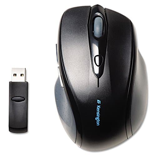 Kensington Pro Fit Full-Size Wireless Mouse (K72370US),Black/Silver